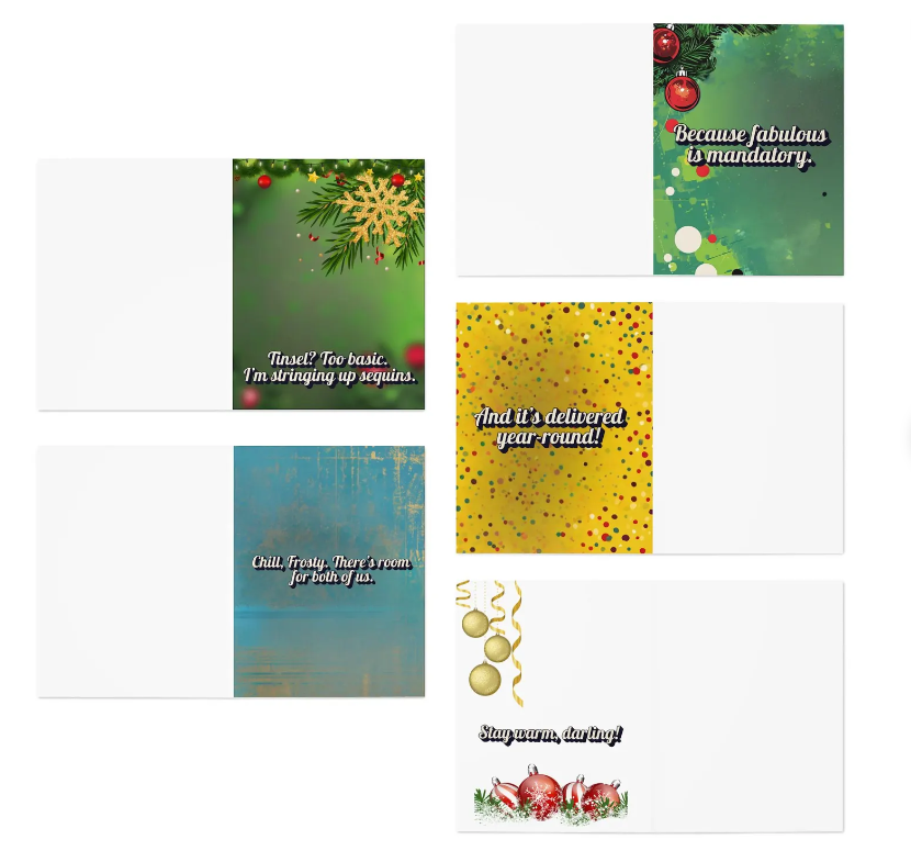 Fierce & Frosty: Luxe Holiday Card Collection