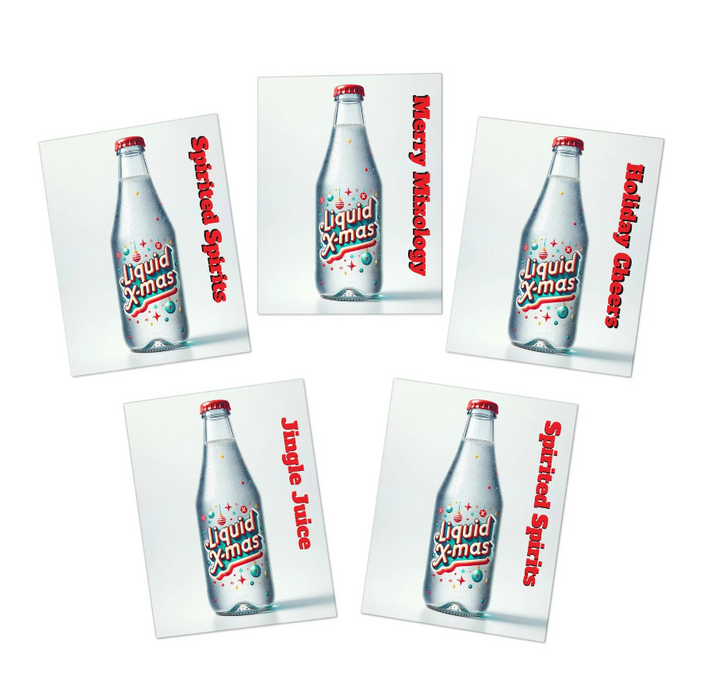 Even More Holiday Wishes: Bubbly Cheer-The 'Liquid X-Mas' Holiday Card Collection