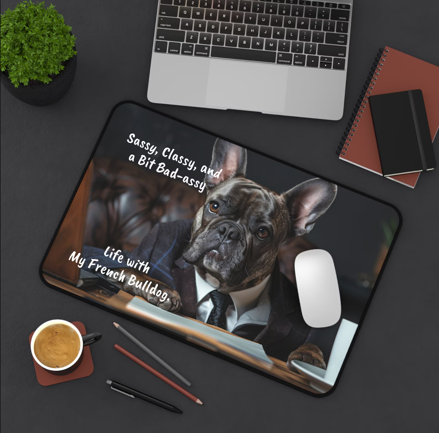 French Bulldog: Sassy and Sweet Desk Mat