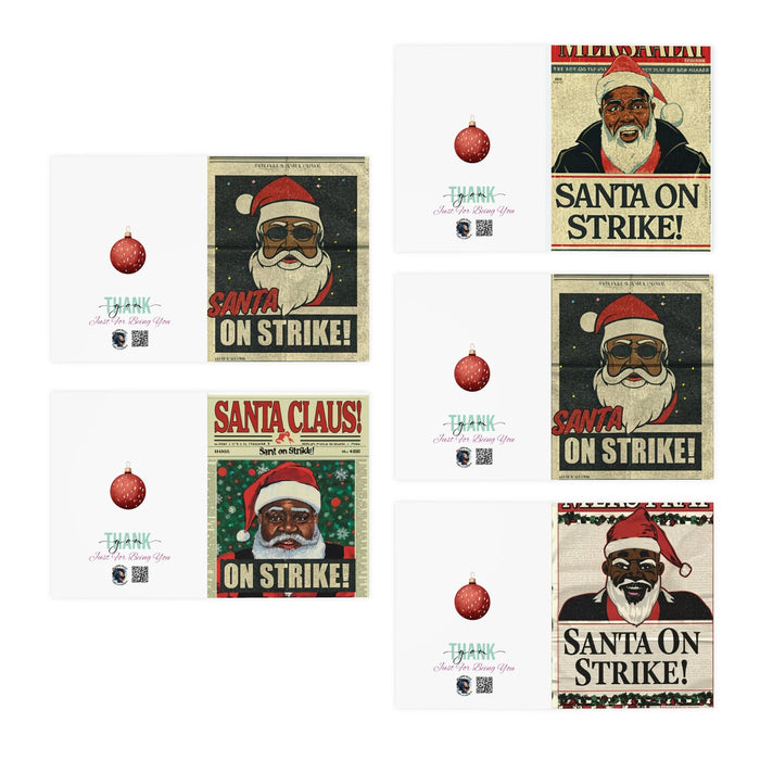 Santa's on Strike, but Hope Isn't - Holiday Card Collection