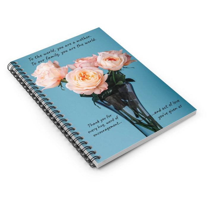 Maternal Grace Notebook: Notes of Love and Strength Spiral Notebook - Ruled Line