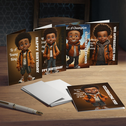 Introducing Cards So Powerful (Part 7) Young Kings: Empowering Birthday Greeting Cards (5-Pack)