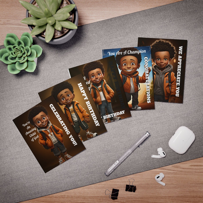 Introducing Cards So Powerful (Part 7) Young Kings: Empowering Birthday Greeting Cards (5-Pack)
