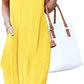ANRABESS Women's Summer Casual Criss Cross Sundress Sleeveless Split Maxi Long Beach Dress with Pockets