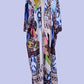 MEILING Women's Bikini Bathing Suit Cover Up Swimwear Open Front Kimono Jacket Cardigan Long Robe Dress
