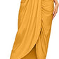 SheIn Women's Casual Slit Wrap Asymmetrical Elastic High Waist Maxi Draped Skirt