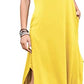 ANRABESS Women's Summer Casual Criss Cross Sundress Sleeveless Split Maxi Long Beach Dress with Pockets