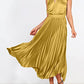 ANRABESS Women's Sleeveless Cutout Halter Neck Satin Formal Dress Smocked Pleated Asymmetric Party Cocktail Maxi Dress