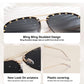 Dollger Studded Sunglasses for Women Fashion Studded Aviator Sunglasses Metal Frame UV 400