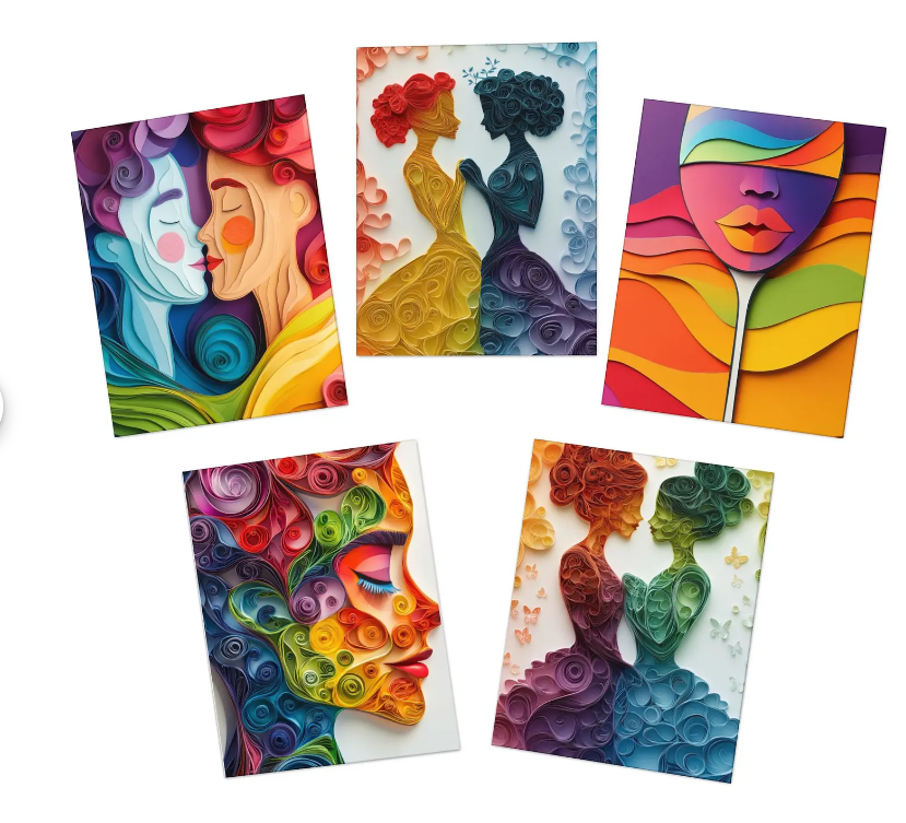 Radiant Expressions: Artful Gratitude Cards