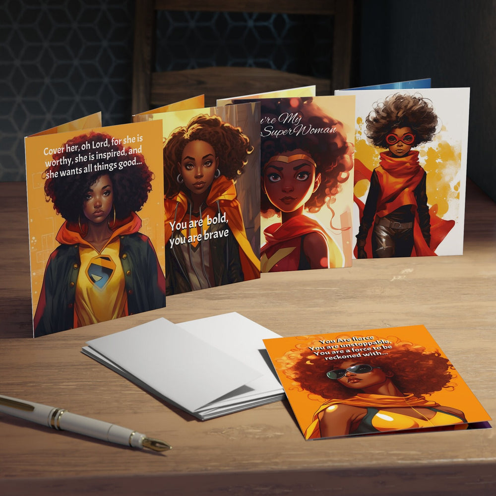 Superwoman Cards So Powerful (Part 20) -Any Occasion Greeting Cards (5-Pack)