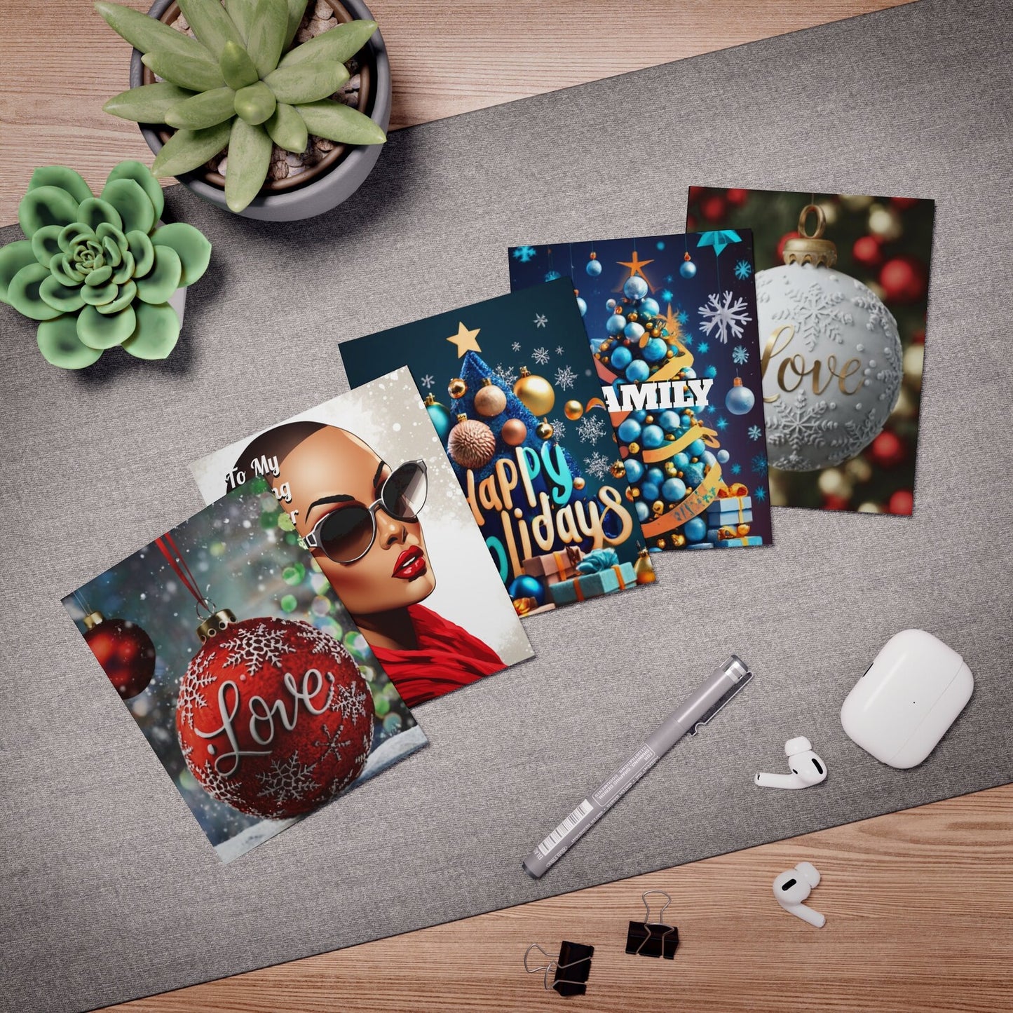 Heartfelt Moments - Family Greeting Cards (5-Pack)