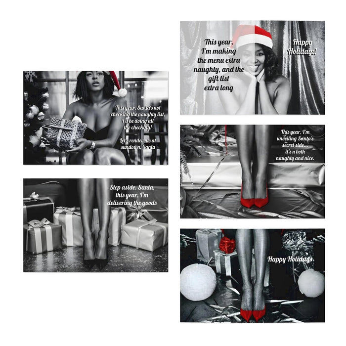 More Holiday Wishes: Bubbly Cheer-The Adult Saucy X-Mas' Holiday Card Collection