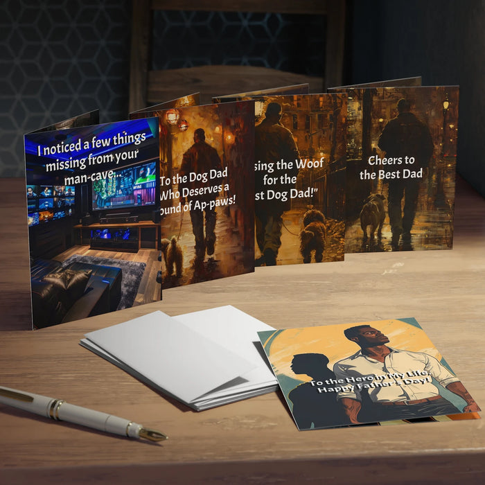 Cards of Valor (Part 10) - Father's Day Greeting Cards (5-Pack)"