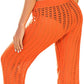 JUDYBRIDAL Women's Crochet Hollow Out Beach Pants Knitted Swimsuit Cover Up for Swimwear Mesh Bikini Bottom