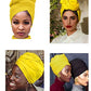 Harewom 2PCS Head Wraps for Black Women Stretchy Head Scarf African Hair Wraps for Dreads Locs Natural Hair Turban Headwraps Jersey Tie Headbands