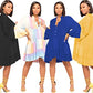 FairyLove Womens Casual Long Bell Sleeves Dress Loose Flowy Dresses for Wedding Guest