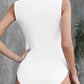 SHEIUGU Bodysuit Women's Mock Turtle Neck Sleeveless - Sexy Tank Top Soft slim Basic t-shirt