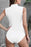SHEIUGU Bodysuit Women's Mock Turtle Neck Sleeveless - Sexy Tank Top Soft slim Basic t-shirt
