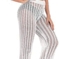 JUDYBRIDAL Women's Crochet Hollow Out Beach Pants Knitted Swimsuit Cover Up for Swimwear Mesh Bikini Bottom